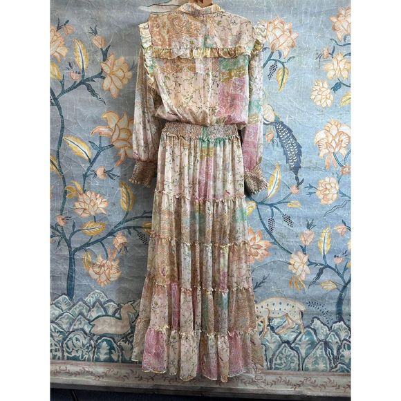 Anthropologie MISA V-Neck Buttonfront Maxi Dress $478 - Picture 6 of 7